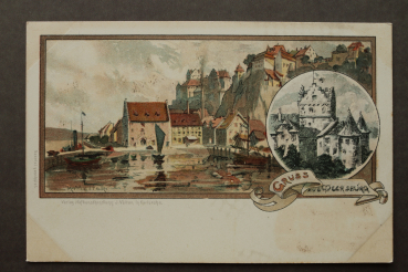 Ansichtskarte Litho AK Gruss aus Meersburg 1905-1925 K Mutter Künstler